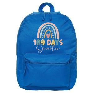 Rainbow 100 Days Smarter Teacher Student 100th Day Of School Gift 16 in Basic Backpack