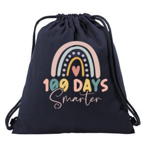 Rainbow 100 Days Smarter Teacher Student 100th Day Of School Gift Drawstring Bag