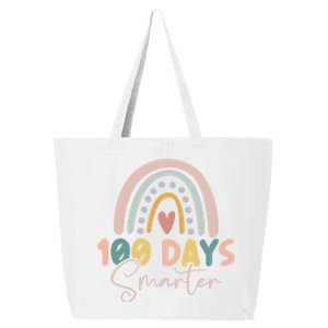 Rainbow 100 Days Smarter Teacher Student 100th Day Of School Gift 25L Jumbo Tote