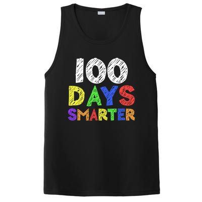 Retro 100 Days Of School 100 Days Smarter Brighter Meaningful Gift PosiCharge Competitor Tank