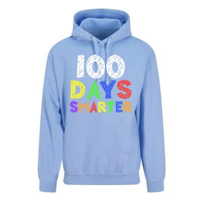 Retro 100 Days Of School 100 Days Smarter Brighter Meaningful Gift Unisex Surf Hoodie