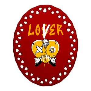 Retro 13 Del Sol Tee Loser Lover Drip Del Sol 13s Ceramic Oval Ornament