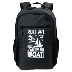 Rule 1 Dont Fall Off The Boat Sea Sailor Maritime Gift Daily Commute Backpack