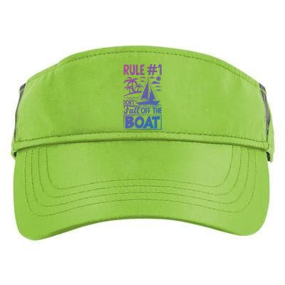 Rule 1 Dont Fall Off The Boat Sea Sailor Maritime Gift Adult Drive Performance Visor