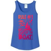 Rule 1 Dont Fall Off The Boat Sea Sailor Maritime Gift Ladies Essential Tank