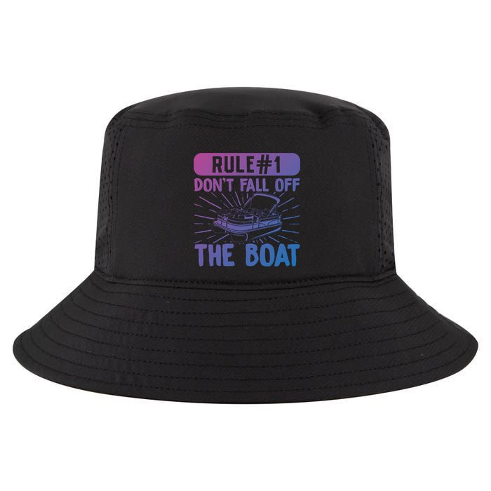 Rule 1 Don’T Fall Off The Boat Boating Sailing Boat Owner Gift Cool Comfort Performance Bucket Hat