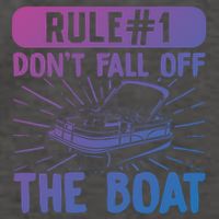 Rule 1 Don’T Fall Off The Boat Boating Sailing Boat Owner Gift Vector Backpack