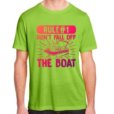 Rule 1 Don’T Fall Off The Boat Boating Sailing Boat Owner Gift Adult ChromaSoft Performance T-Shirt