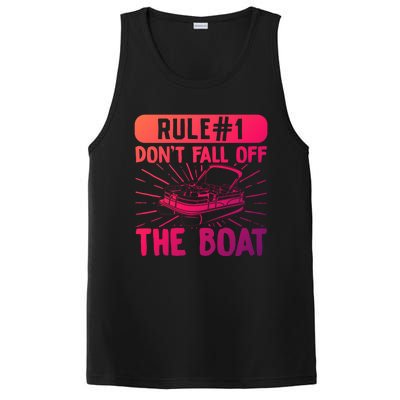 Rule 1 Don’T Fall Off The Boat Boating Sailing Boat Owner Gift PosiCharge Competitor Tank