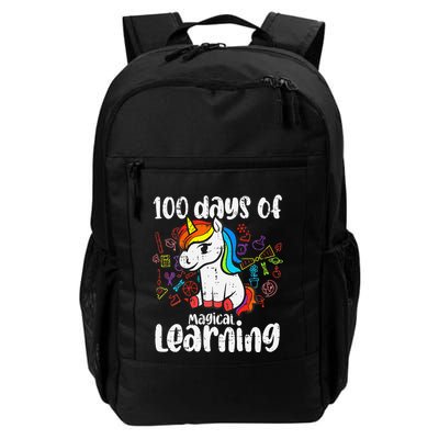 Retro 100 Days Of Magical Learning Unicorn 100th Day Daily Commute Backpack