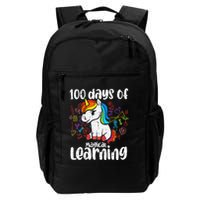 Retro 100 Days Of Magical Learning Unicorn 100th Day Daily Commute Backpack