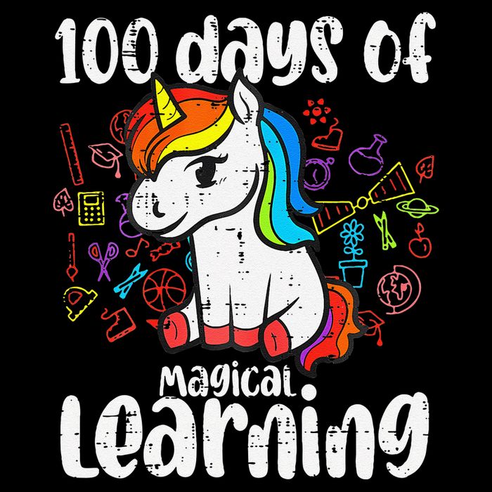 Retro 100 Days Of Magical Learning Unicorn 100th Day Daily Commute Backpack