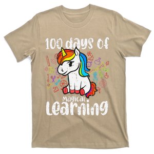 Retro 100 Days Of Magical Learning Unicorn 100th Day T-Shirt