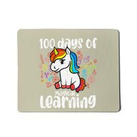 Retro 100 Days Of Magical Learning Unicorn 100th Day Mousepad