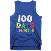 Retro 100 Days Of School 100 Days Smarter Brighter Cute Gift Tank Top