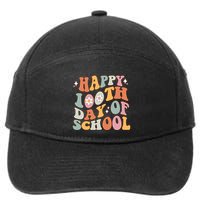 Retro 100th Day Of School Teachers Cute Happy 100 Days Gift 7-Panel Snapback Hat