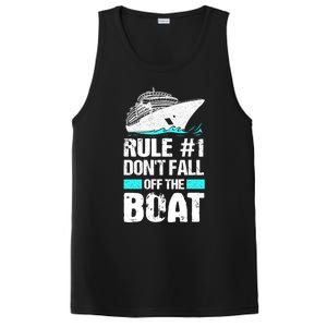 Rule #1 Dont Fall Off The Boat Cruise Ship Vacation Gift PosiCharge Competitor Tank