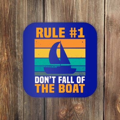 Rule #1 Dont Fall Off The Boat Gift Coaster