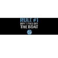 Rule 1 Don't Fall Off The Boat Vintage Funny Boating Bumper Sticker