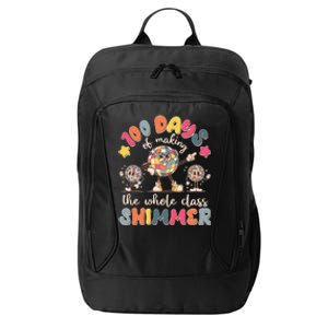 Retro 100 Days Of Making The Whole Class Shimmer Disco Ball City Backpack