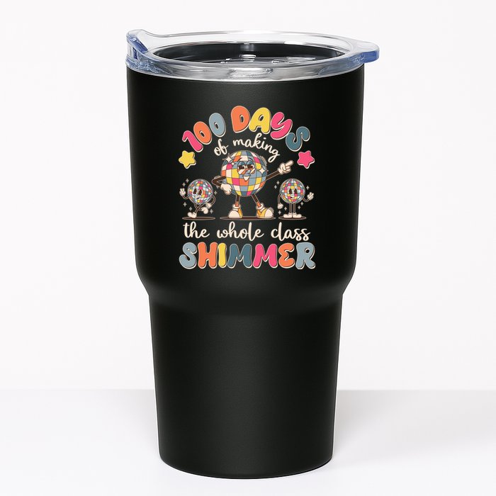 Retro 100 Days Of Making The Whole Class Shimmer Disco Ball Tumbler