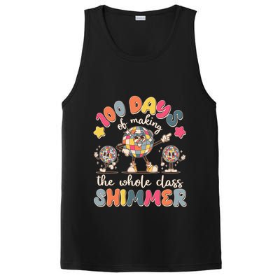 Retro 100 Days Of Making The Whole Class Shimmer Disco Ball PosiCharge Competitor Tank
