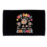 Retro 100 Days Of Making The Whole Class Shimmer Disco Ball Microfiber Hand Towel