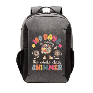 Retro 100 Days Of Making The Whole Class Shimmer Disco Ball Vector Backpack