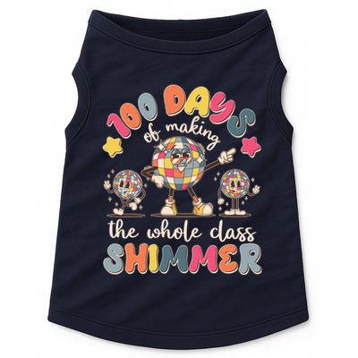 Retro 100 Days Of Making The Whole Class Shimmer Disco Ball Doggie Tank