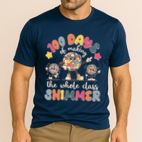 Retro 100 Days Of Making The Whole Class Shimmer Disco Ball Performance Shirt