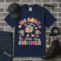 Retro 100 Days Of Making The Whole Class Shimmer Disco Ball Tall T-Shirt