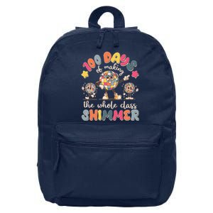 Retro 100 Days Of Making The Whole Class Shimmer Disco Ball 16 in Basic Backpack