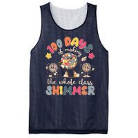 Retro 100 Days Of Making The Whole Class Shimmer Disco Ball Mesh Reversible Basketball Jersey Tank