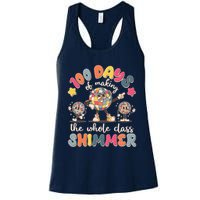 Retro 100 Days Of Making The Whole Class Shimmer Disco Ball Womens Tank Top
