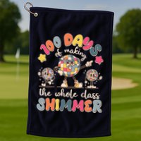 Retro 100 Days Of Making The Whole Class Shimmer Disco Ball Golf Towel