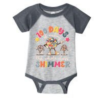 Retro 100 Days Of Making The Whole Class Shimmer Disco Ball Infant Baby Jersey Bodysuit