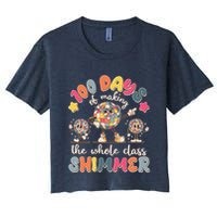 Retro 100 Days Of Making The Whole Class Shimmer Disco Ball Crop Top