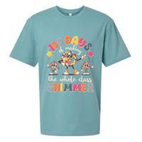 Retro 100 Days Of Making The Whole Class Shimmer Disco Ball Sueded Cloud Jersey T-Shirt