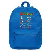 Retro 12 Days Of Pharmacy Crew Christmas Pharmacists Tech Great Gift 16 in Basic Backpack