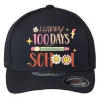 Happy 100th Day of School Shirt for Teacher or Child Flexfit Unipanel Trucker Cap