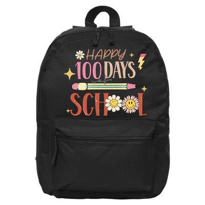 Happy 100th Day of School Shirt for Teacher or Child 16 in Basic Backpack