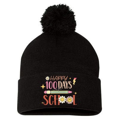 Happy 100th Day of School Shirt for Teacher or Child Pom Pom 12in Knit Beanie