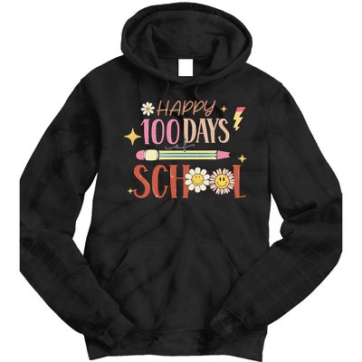 Happy 100th Day of School Shirt for Teacher or Child Tie Dye Hoodie