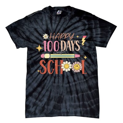 Happy 100th Day of School Shirt for Teacher or Child Tie-Dye T-Shirt