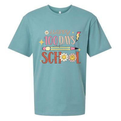 Happy 100th Day of School Shirt for Teacher or Child Sueded Cloud Jersey T-Shirt