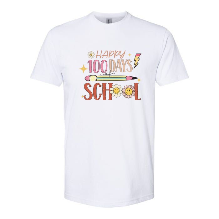 Happy 100th Day of School Shirt for Teacher or Child Softstyle® CVC T-Shirt