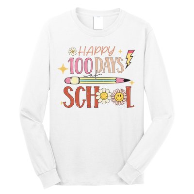 Happy 100th Day of School Shirt for Teacher or Child Long Sleeve Shirt