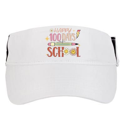 Happy 100th Day of School Shirt for Teacher or Child Adult Drive Performance Visor