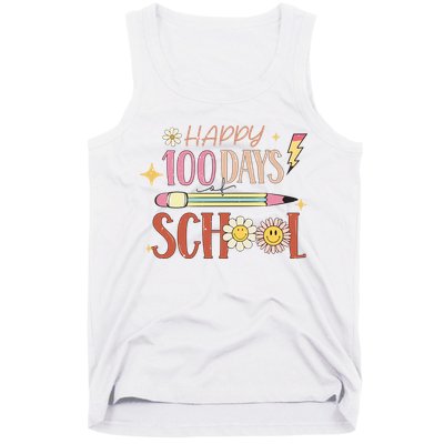 Happy 100th Day of School Shirt for Teacher or Child Tank Top