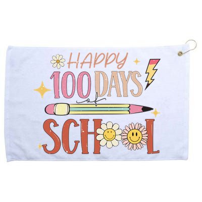 Happy 100th Day of School Shirt for Teacher or Child Grommeted Golf Towel